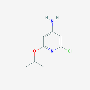 molecular formula C8H11ClN2O B1402981 2-氯-6-异丙氧基吡啶-4-胺 CAS No. 1186111-99-8
