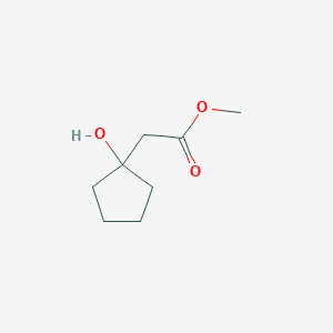 molecular formula C8H14O3 B14029831 Methyl 2-(1-hydroxycyclopentyl)acetate 