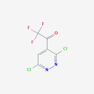 molecular formula C6HCl2F3N2O B1402986 1-(3,6-Dichloropyridazin-4-yl)-2,2,2-trifluoroethanone CAS No. 1391766-42-9
