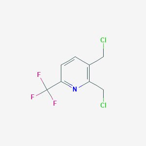 molecular formula C8H6Cl2F3N B1402987 2,3-Bis(chloromethyl)-6-(trifluoromethyl)pyridine CAS No. 1356110-02-5