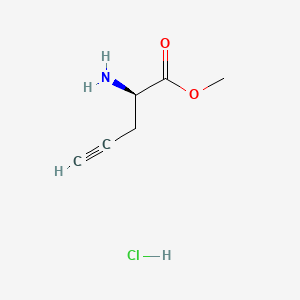 molecular formula C6H10ClNO2 B14029884 D-Propargylglycine methyl ester hcl 