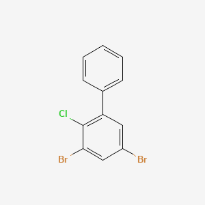 molecular formula C12H7Br2Cl B14029907 3,5-Dibromo-2-chloro-1,1'-biphenyl 