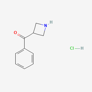 molecular formula C10H12ClNO B1402994 Azetidin-3-yl(phenyl)methanone hydrochloride CAS No. 1425334-92-4