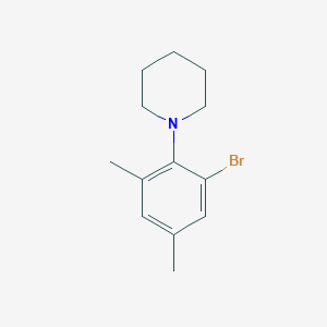 molecular formula C13H18BrN B14029964 1-(2-Bromo-4,6-dimethylphenyl)piperidine 