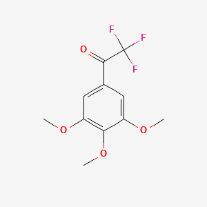 molecular formula C11H11F3O4 B1402997 2,2,2-Trifluoro-1-(3,4,5-trimethoxyphenyl)ethanone CAS No. 919530-43-1
