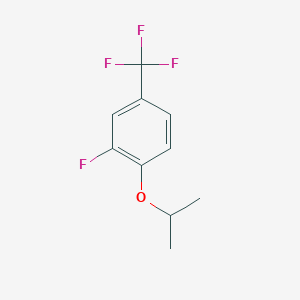 molecular formula C10H10F4O B14030075 2-Fluoro-1-isopropoxy-4-(trifluoromethyl)benzene 
