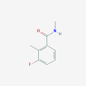 molecular formula C9H10FNO B14030077 3-fluoro-N,2-dimethylbenzamide 