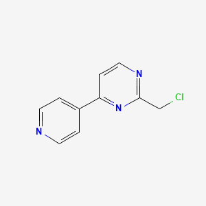 molecular formula C10H8ClN3 B1403009 2-(Chloromethyl)-4-(pyridin-4-yl)pyrimidine CAS No. 944906-18-7