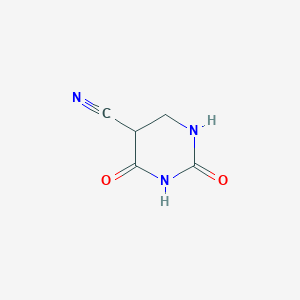molecular formula C5H5N3O2 B1403010 2,4-Dioxohexahydropyrimidine-5-carbonitrile CAS No. 1425335-32-5