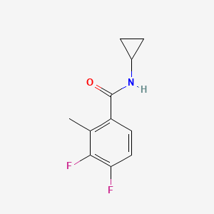 molecular formula C11H11F2NO B14030117 N-cyclopropyl-3,4-difluoro-2-methylbenzamide 