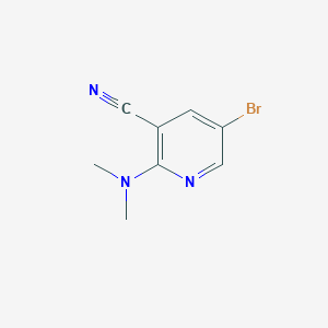 molecular formula C8H8BrN3 B1403012 5-Bromo-2-(dimethylamino)nicotinonitrile CAS No. 1346537-10-7