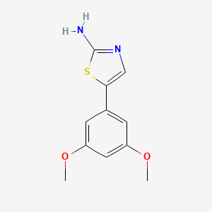 molecular formula C11H12N2O2S B14030122 5-(3,5-Dimethoxyphenyl)thiazol-2-amine 
