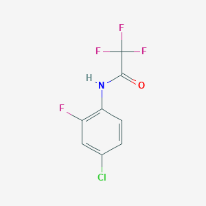 molecular formula C8H4ClF4NO B14030124 N-(4-chloro-2-fluorophenyl)-2,2,2-trifluoroacetamide 