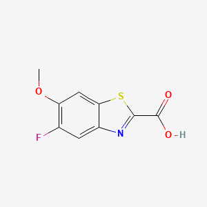 5-Fluoro-6-methoxybenzo[d]thiazole-2-carboxylic acid