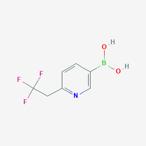 molecular formula C7H7BF3NO2 B1403014 (6-(2,2,2-三氟乙基)吡啶-3-基)硼酸 CAS No. 1356109-90-4