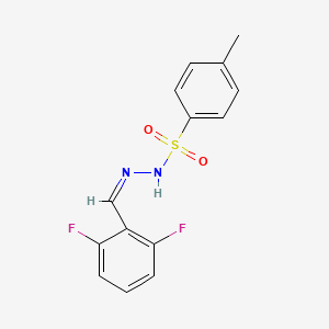 molecular formula C14H12F2N2O2S B14030161 N'-(2,6-Difluorobenzylidene)-4-methylbenzenesulfonohydrazide 