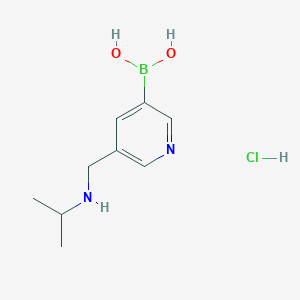 5-((Isopropylamino)methyl)pyridin-3-ylboronic acid hydrochloride