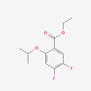 molecular formula C12H14F2O3 B14030187 Ethyl 4,5-difluoro-2-isopropoxybenzoate 