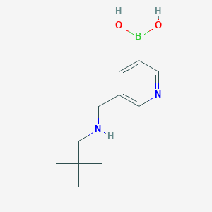molecular formula C11H19BN2O2 B1403019 5-((Neopentylamino)methyl)pyridin-3-ylboronic acid CAS No. 1425335-14-3