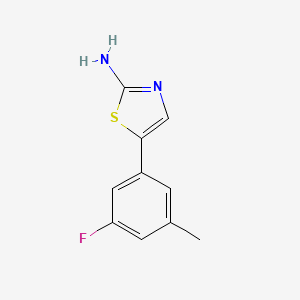 molecular formula C10H9FN2S B14030231 5-(3-Fluoro-5-methylphenyl)thiazol-2-amine 