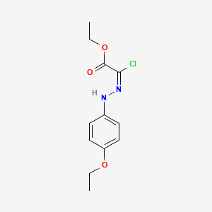 molecular formula C12H15ClN2O3 B14030267 ethyl (2E)-2-chloro-2-[(4-ethoxyphenyl)hydrazinylidene]acetate 
