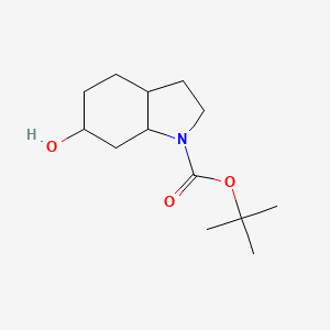 molecular formula C13H23NO3 B14030279 tert-Butyl 6-hydroxyoctahydro-1H-indole-1-carboxylate 