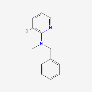 molecular formula C13H14N2 B14030324 N-benzyl-3-deuterio-N-methylpyridin-2-amine 