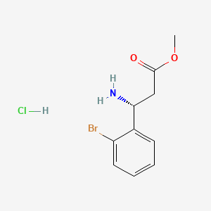 molecular formula C10H13BrClNO2 B14030337 Methyl (R)-3-amino-3-(2-bromophenyl)propanoate hydrochloride 