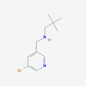 N-((5-bromopyridin-3-yl)methyl)-2,2-dimethylpropan-1-amine