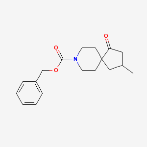 molecular formula C18H23NO3 B14030383 Benzyl 3-methyl-1-oxo-8-azaspiro[4.5]decane-8-carboxylate 