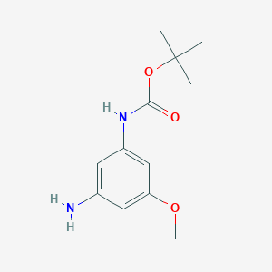 molecular formula C12H18N2O3 B1403047 Tert-butyl (3-amino-5-methoxyphenyl)carbamate CAS No. 1292317-93-1