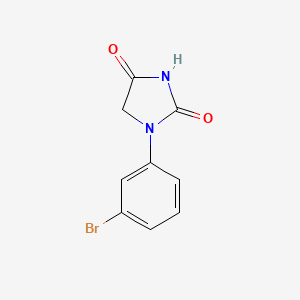 molecular formula C9H7BrN2O2 B1403048 1-(3-Bromophenyl)-2,4-imidazolidinedione CAS No. 1007579-01-2