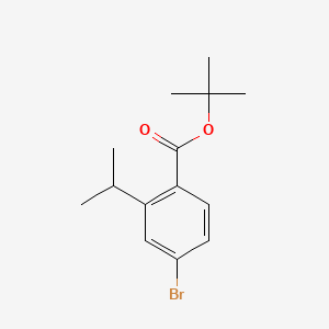 molecular formula C14H19BrO2 B14030494 Tert-butyl 4-bromo-2-isopropylbenzoate 