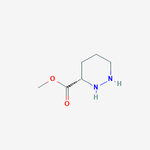 molecular formula C6H12N2O2 B140305 (S)-methyl hexahydropyridazine-3-carboxylate CAS No. 138323-07-6