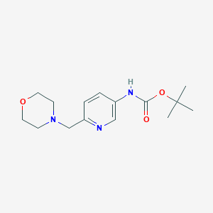 molecular formula C15H23N3O3 B1403050 (6-Morpholin-4-ylmethyl-pyridin-3-yl)-carbamic acid tert-butyl ester CAS No. 1203486-73-0