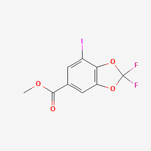 molecular formula C9H5F2IO4 B1403052 Methyl 7-iodo-2,2-difluoro-1,3-benzodioxole-5-carboxylate CAS No. 1298047-55-8