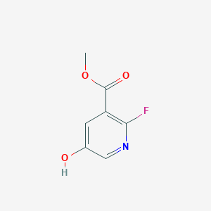 molecular formula C7H6FNO3 B14030573 Methyl 2-fluoro-5-hydroxynicotinate 