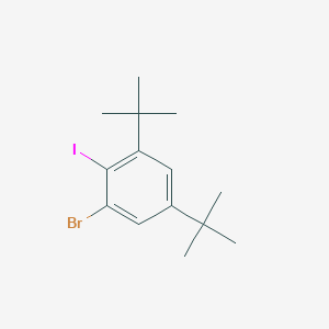 molecular formula C14H20BrI B14030604 1-Bromo-3,5-DI-tert-butyl-2-iodobenzene 