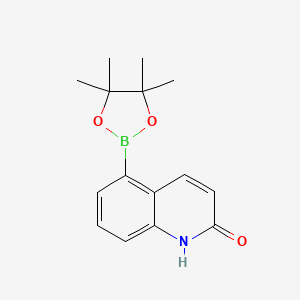 5-(4,4,5,5-Tetramethyl-1,3,2-dioxaborolan-2-yl)quinolin-2(1H)-one