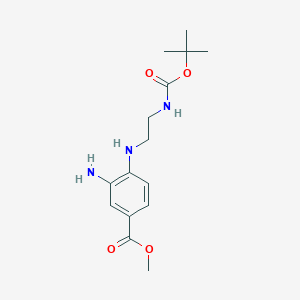 Methyl 3-amino-4-({2-[(tert-butoxycarbonyl)amino]ethyl}amino)benzoate
