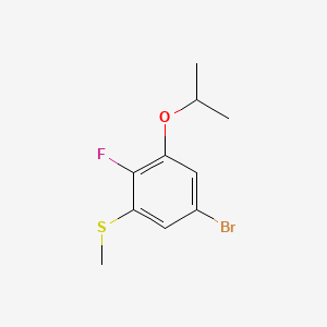 molecular formula C10H12BrFOS B14030641 (5-Bromo-2-fluoro-3-isopropoxyphenyl)(methyl)sulfane 