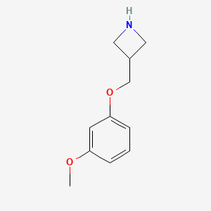 molecular formula C11H15NO2 B1403065 3-[(3-Methoxyphenoxy)methyl]azetidine CAS No. 1332301-07-1