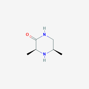 molecular formula C6H12N2O B14030681 (3S,5R)-3,5-Dimethylpiperazin-2-one 