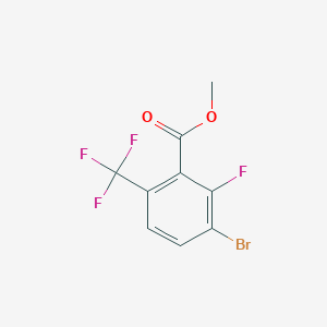 molecular formula C9H5BrF4O2 B14030741 Methyl 3-bromo-2-fluoro-6-(trifluoromethyl)benzoate 