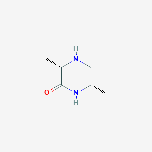 molecular formula C6H12N2O B14030765 (3S,6S)-3,6-Dimethylpiperazin-2-one 