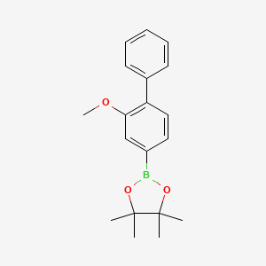 molecular formula C19H23BO3 B14030778 2-(2-Methoxy-[1,1'-biphenyl]-4-yl)-4,4,5,5-tetramethyl-1,3,2-dioxaborolane 