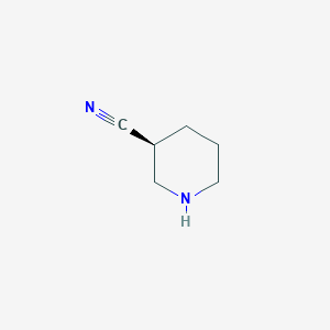 molecular formula C6H11ClN2 B1403078 (S)-piperidine-3-carbonitrile CAS No. 915277-26-8