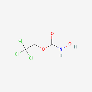 molecular formula C3H4Cl3NO3 B14030781 2,2,2-trichloroethyl N-hydroxycarbamate 