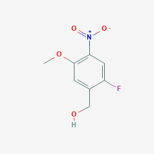 molecular formula C8H8FNO4 B1403084 (2-氟-5-甲氧基-4-硝基苯基)甲醇 CAS No. 1257997-15-1