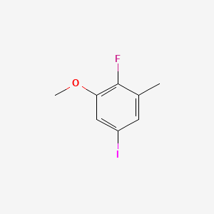 molecular formula C8H8FIO B14030844 2-Fluoro-5-iodo-1-methoxy-3-methylbenzene 